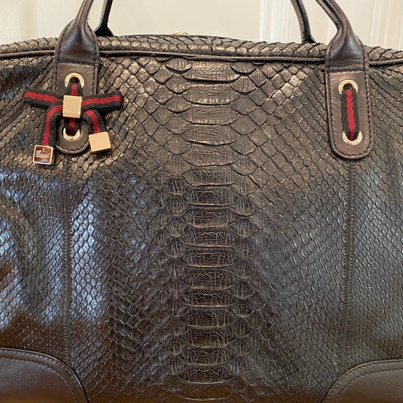 Gucci Python Carry All Bag - Picture 4 of 13